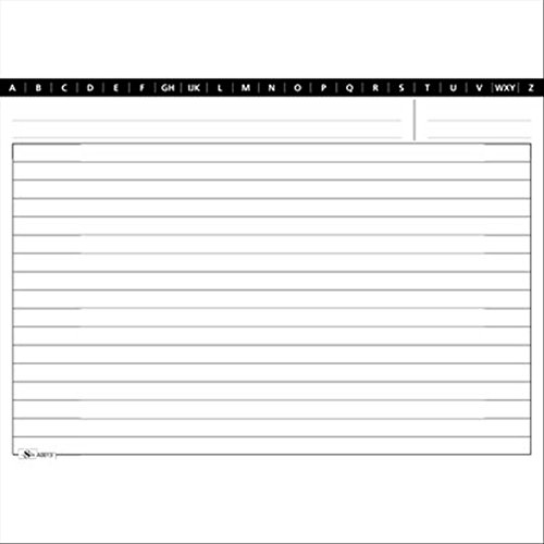 Trade Flex 153000000 Cartes Rayé Rechange pour Classeurs Semper Multiservice 150 X 210 mm-100 Pack...
