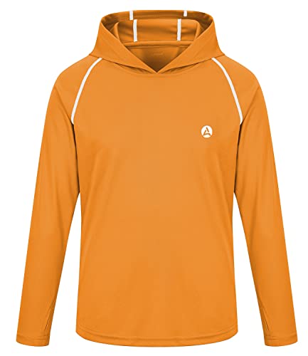 Image of Boys Grils Long Sleeve Sun Shirts UPF50+ Hoodie Thumbhole Rash Guard Quick Dry Atheltic Hiking Workout Water Playing