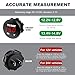 FSTURIOS DC 12V 24 V Voltmeter Gauge, Car LED Digital Display Round Panel Voltage Gauge Meter, Waterproof Mini Volt Tester Battery Monitor Indicator for Car Truck Marine Boat (Red)