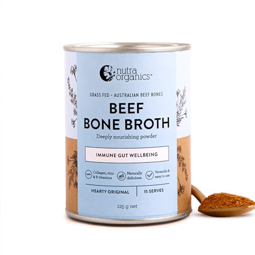 Nutra Organics Beef Bone Broth - Hearty Original 125g (1 pack)