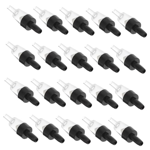 BESPORTBLE 20個入り 逆止め弁 電動ポンプ 魚 水族館 水槽用ホースアダプター インフレータブル フィーダ 水槽濾過 エアポンプチェックバルブ エアポンプアクセサリー