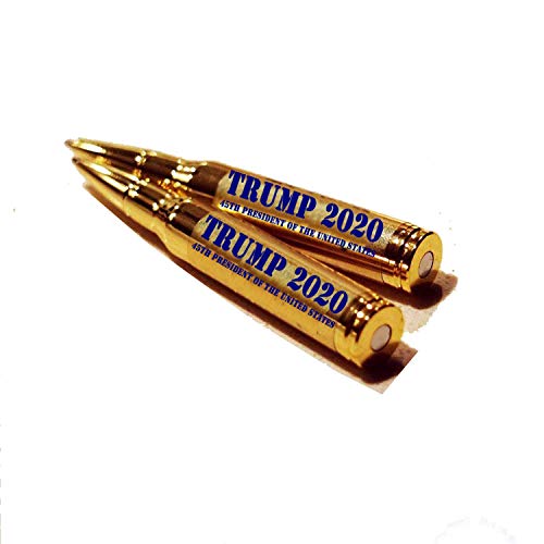 Donald Trump Bullet Pens - Make America Great Again - MAGA Lock and Load 30-Caliber Bullet Pens (Pack of 2)
