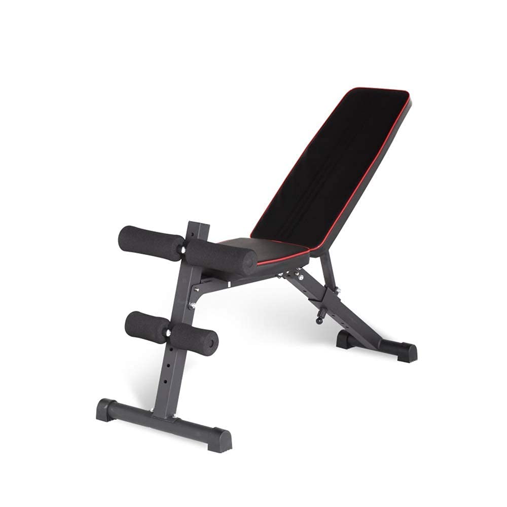 AYCDL Weight Bench Dumbbell Weight Lifting Weightlifting Bed, Home Black Adjustable Dumbbell Bench Fitness Chair Folding Sports Equipment Supine Board