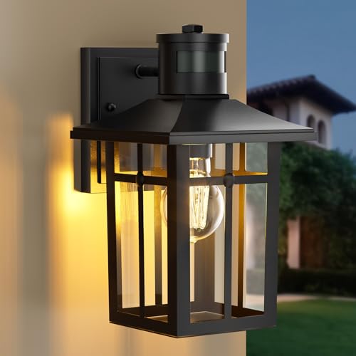 S'AFIELINA® Außenlampe mit Bewegungsmelder, IP44 Wasserdicht,...