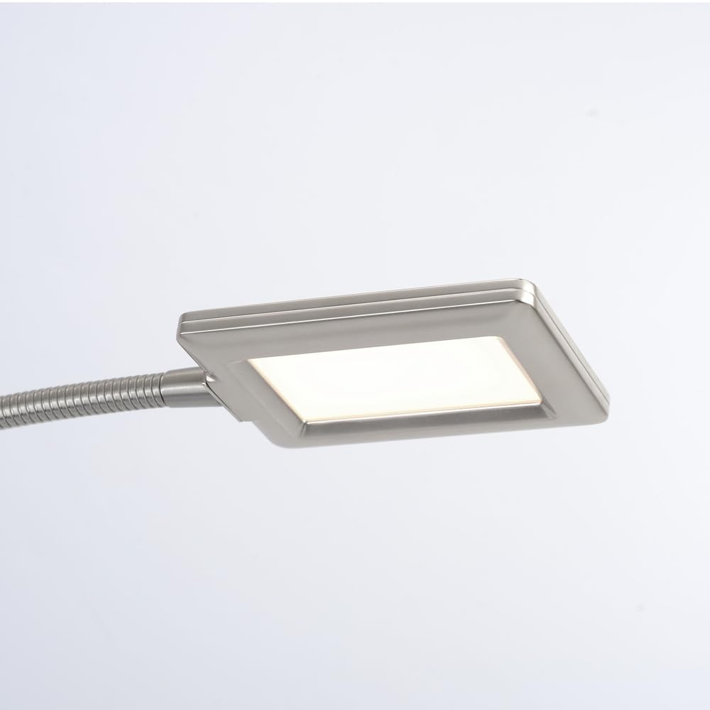 LeuchtenDirekt LED Deckenfluter Stehleuchte MARIAN Lesearm, dimmbar | flexible Leseleuchte, dimmbar