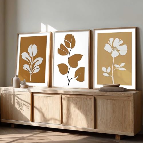 Image of kotart Boho Art Home Decoration Painting | Paintings With Frame For Living Room Bed Room Hotel Wall Decor Digital Reprint Set of 3 (19X25 inch)