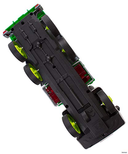 Memtes Friction Powered Garbage Truck Toy with Lights and Sound for Kids - Thumbnail 7