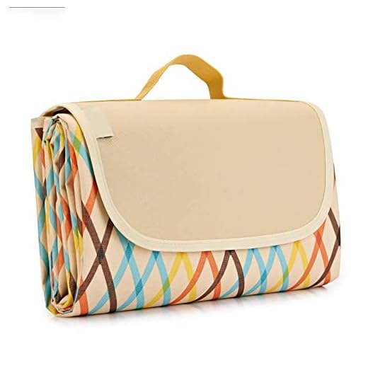 Wulcea Esterilla Playa Manta Picnic Impermeable Grande Toalla Antiarena Alfombra Esterilla para Mantel Toalla Gigante Plegable Acolchada 200 x 200 Camping Alfombra Suelo Lavable Blanket