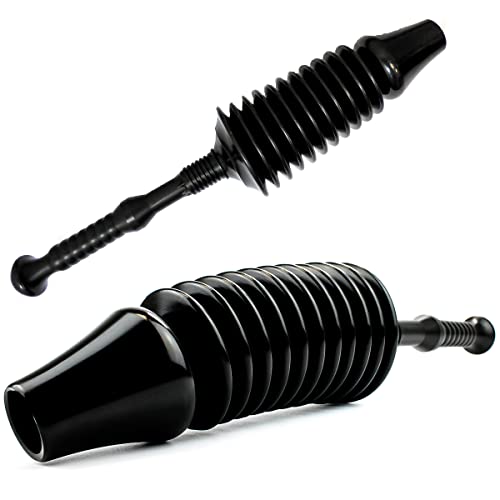 Toilet plunjer, krachtige WC plunjer Flexibele afvoer plunjer met sterke balg ontwerp, Toilet Unblocker Loodgieters Plunjer voor het deblokkeren van alle soorten Toiletten, Clear & Deblock Tough Drain Blockages - Afbeelding 8