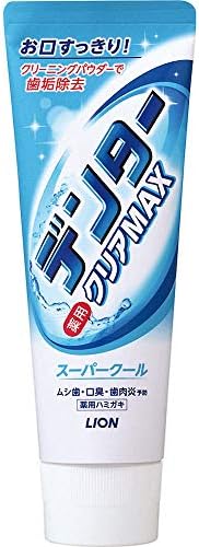 Amazon | ライオン デンタークリアMAX スーパークール縦型 140g | 大人  
