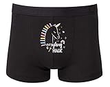 Druckerlebnis24 Boxershort - Everything is Magic Einhorn - Unterhose für Herren und Männer