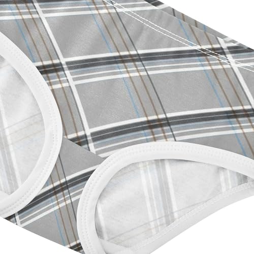 Bright Girls Underwear Toddler 2t Cotton Panties Little Girl Plaid Grey Kids Briefs Undies4