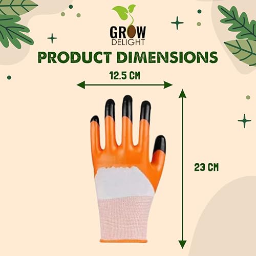 Image of Gardening Gloves for Digging & Planting | Cut Resistant Gloves for Nursery Plants | Reusable Garden Farming Gloves | Gloves for Digging, Planting & Pruning