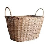 MagiDeal Cesto di lavanderia intrecciata di rattan cestino portatile organizzatore di abbigliamento per giocattoli moderni organizzatore di stoccaggio per