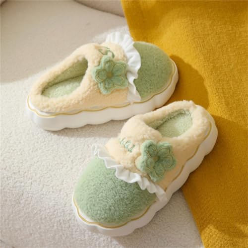 ELONEL Cute Plush Cotton Slippers - Women's & Men's - Thick Sole - Anti Slip - Indoor & Outdoor2