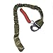 H World Shopping Tactical Upgraded Version Multi-Use Adjustable Quick Release Retractable Safety Sling Lanyard for Outdoor Sports Airsoft Hiking OD