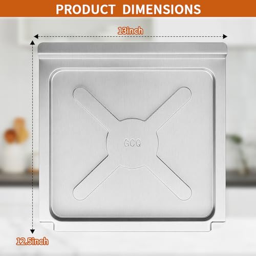 Image of Air Fryer Accessories for Emeril Lagasse 26 QT Extra Large air Fryer, 13''x12.5'' Stainless Steel AirFryer Accessories Crumb Tray Replacement Parts Rack,Dishwasher Safe