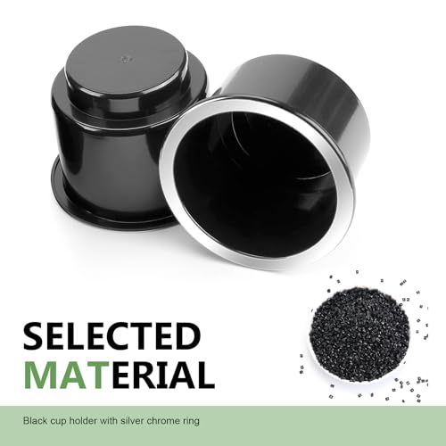 Portavasos Universal para Auto 2 Piezas Negro miniatura 3