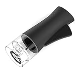 One Handed Salt or Pepper Mill - Modern Design with Adjustable Ceramic Grinder Mechanism for...