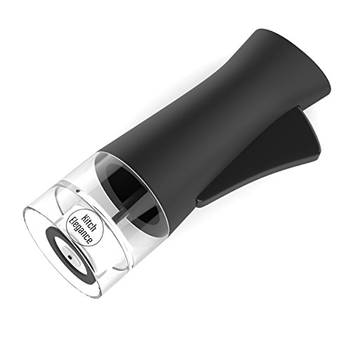 One Handed Salt or Pepper Mill - Modern Design with Adjustable Ceramic Grinder Mechanism for different Coarseness