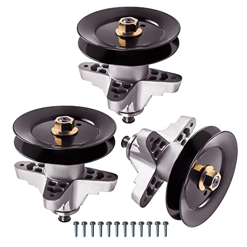 Set of 3 New Spindle Assembly 50 RZT for MTD Cub Cadet LGTX1050 RZT50 LT1050 918-04125B 918-04126 618-04126 918-04125 618-04125