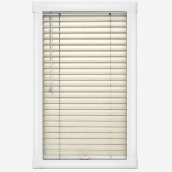 Custom Made To Measure Precise Fit Aluminum Venetian Blinds Cream 25-75cm x 90cm