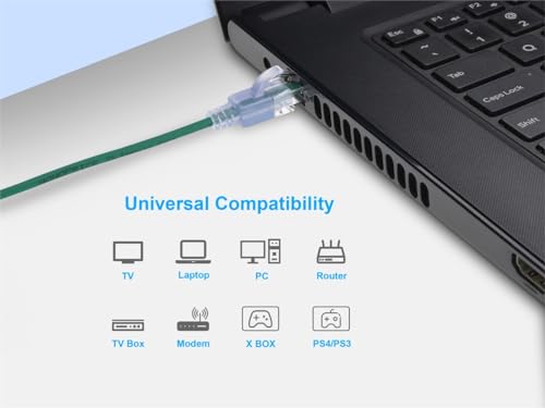 Image of Monoprice Cat6A 14ft Green 10-Pk Patch Cable UTP 30AWG 10G Pure Bare Copper Snagless RJ45 SlimRun Series Ethernet Cable