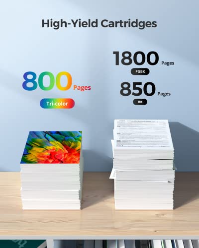 Pgi-280Xxl/Cli-281Xxl Compatible Ink Cartridge Replacement For Canon Ink 280 And 281 Cartridge High Yield Use To Tr7520 Tr8520 Tr8500 Tr8600 Tr8620 Ts6120 Ts6220 Ts9120 (5 Value Pack) #TOP2