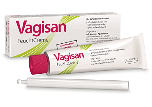 Vagisan FeuchtCreme 50 g I hormonfreie Intim-Creme gegen Scheidentrockenheit I lindert Brennen Jucken und Schmerzen bedingt durch eine trockene Scheide I Scheidencreme gegen Schmerzen beim Sex