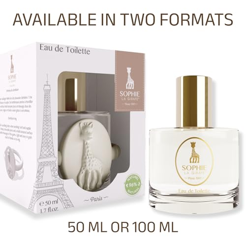 Image of Sophie la girafe Eau de Toilette | Includes Sophie Teether | Nostalgic Childhood Scent of Citrus & Vanilla (50 ml or 1.7 fl oz)