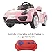 Lil' Rider Kids Ride On Car with Remote Control – Sports Car for Kids 6V Battery Powered Ride On Toys with Sound, MP3 and USB for Ages 3 – 6 (Pink)
