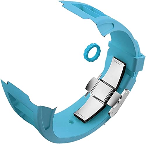 Coque carbone Apple Watch 8 41mm anti-choc avec bracelet caoutchouc fluor