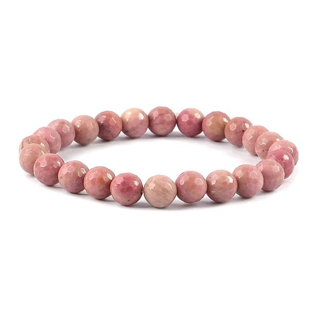 Image of Reiki Crystal Products Natural Crystal Stone 8 mm Faceted Diamond Cut Beads Bracelet for Men & Women | Reiki Charged Gemstone Bracelet | Multiple Stone Variants Available