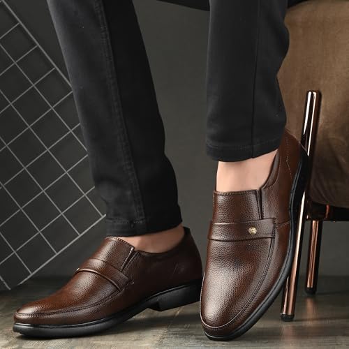 Image of Centrino Formal Shoe for Men | Soft Cushioned Insole for All-Day Comfort | Stylish & Elegant Design | Perfect for Office, Business Casual & Formal Attire 7671