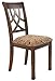 Ashley Furniture Signature Design - Leahlyn Dining Upholstered Side Chair - Pierced Splat Back - Set of 2 - Medium Brown