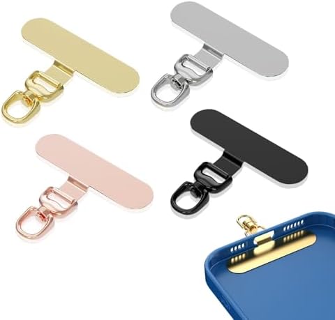 4 PCS Patch pour Cordon de Téléphone Portable, Métal Patch, Unive...