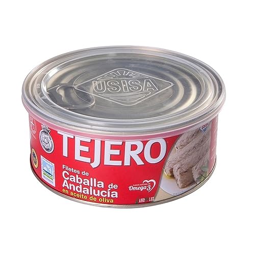 Tejero Filetes De Caballa De Andalucía En Aceite De Oliva - 618 gr peso escurrido.