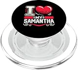 Photo Gallery maglietta "i love my samantha" con nome samantha popsockets popgrip per magsafe Photo Gallery maglietta "i love my samantha" con nome samantha popsockets popgrip per magsafe