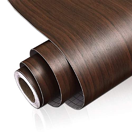 Image of Classics Pattern Peel and Stick Home Wallpaper, PVC Self Adhesive Wall Decor Wallpaper for Living Room, Hall, Restaurant (300 cm x 45 cm) (Classics-Brown)
