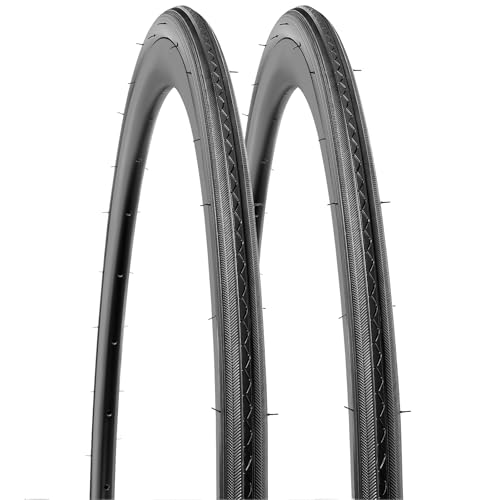 YunSCM 2Pcs Foldable 700C/28 Inch Bike Tyres 700x25C 28x1.0 Tires 25-622 Compatible with 700x25C 700x26C Road Bikes City Bicycle Bike Tyre