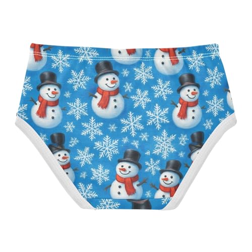 Joisal Flower Toddler Girls Underwear 2t Cotton Little Girl Panties Cheerful Snowmen Red Black Underpants Briefs2