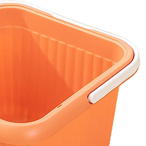 Tina para remojar pies grande con diseño de asas naranja miniatura 2