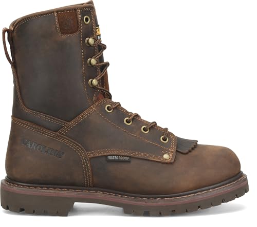 Image of Carolina 28 Series Soft Toe Waterproof Work Boots for Men - Electrical Hazard Safety Boots for Men - Removable AG7 Footbed for All-Day Comfort in Work Footwear
