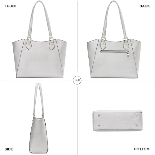 Image of CHICAROUSAL Tote Handbags Purses for Women PU Leather Womens Shoulder Bag | Large Tote Bag for Women, Shoulder Purse, Vegan Leather Purses for Women, Women's Handbags