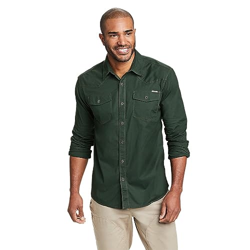 Chemise à manches longues homme coton respirant randonnée et voyage