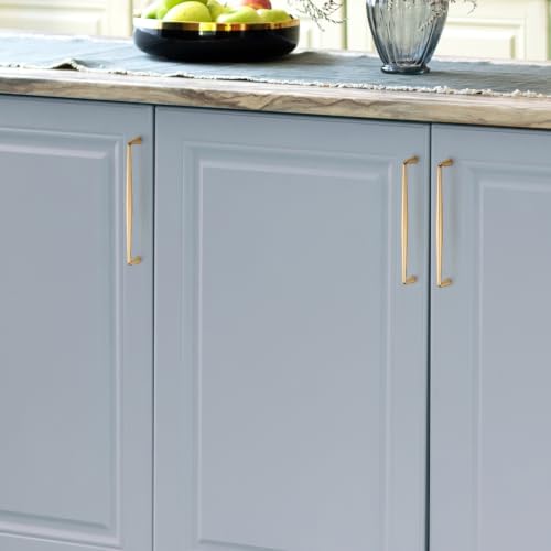 Image of Ravinte Champagne Bronze Cabinet Handles Solid Handles,8 Inch,10 Pack