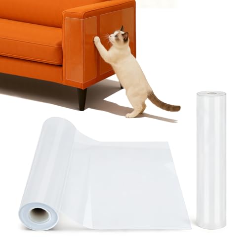 El Mejor Listado de Sillas y sofás - 5 favoritos. 41 Rascadores para Gatos(30CM*5M)Cinta Rascadora Antigatos, Piezas Protector de Puertas para Perro, Protector de sofá transparente duradero, apto para sofás, sillas, paredes,...