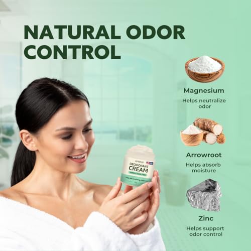 Image of Deodorant Cream - Aluminum Free Natural Whole Body Deodorant, Women & Men