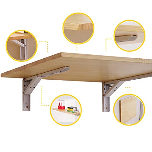 Table murale pliante en bois gain de place pour bureau à la maison - 4