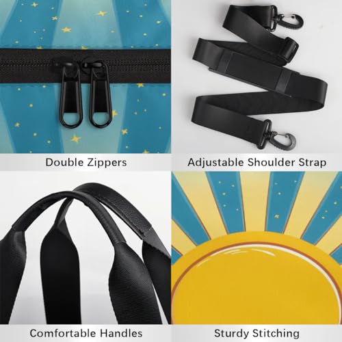 Scenery Sunrise Cloud Travel Gym Bag Waterproof Sport Dance Bag for Women Men Portable Gymnastics Duffel Bags Canvas Tote Carry on Handbag for Workout Overnight Weekender4